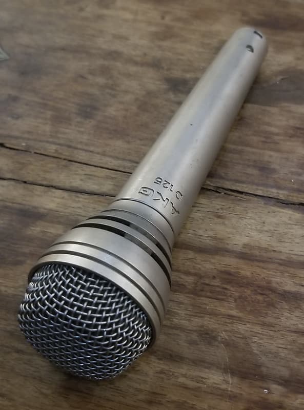Rare AKG D125 Dynamic Cardioid Microphone 1980 Austria Reverb