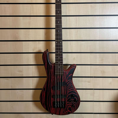 Spector NS Pulse 4 Carbon Series CR Cinder Red Electric Bass Guitar Gigbag image 1