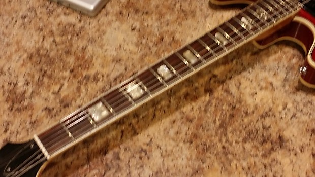 Aria ES 335 Copy 1970s Trans Red lawsuit Matsumoku Japan