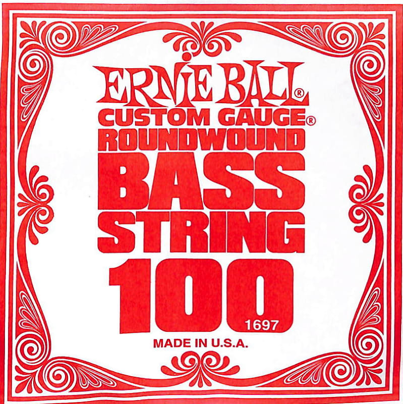 .100 Ernie Ball Custom Gauge Roundwound Electric Bass Reverb