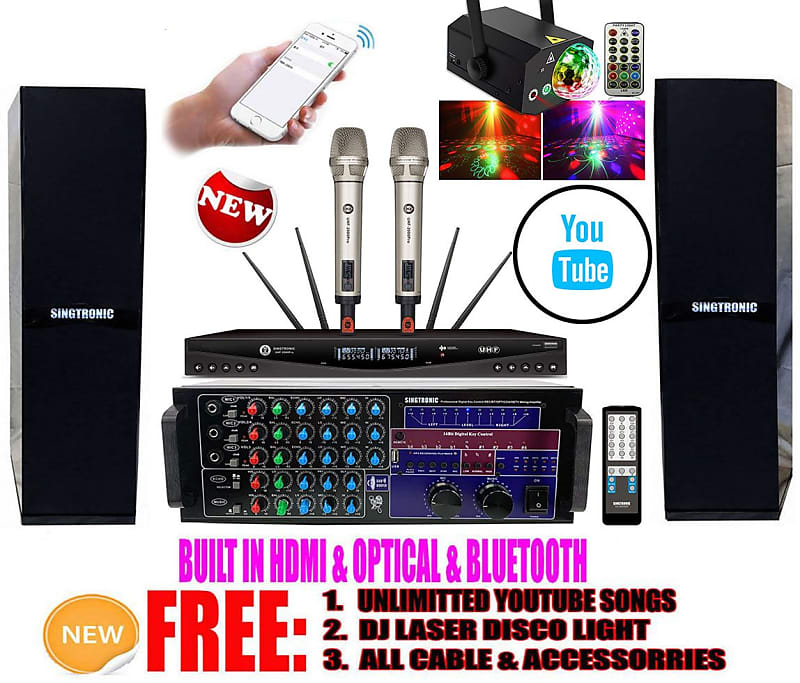 Singtronic Complete Karaoke System 3000W Pro Digital w/