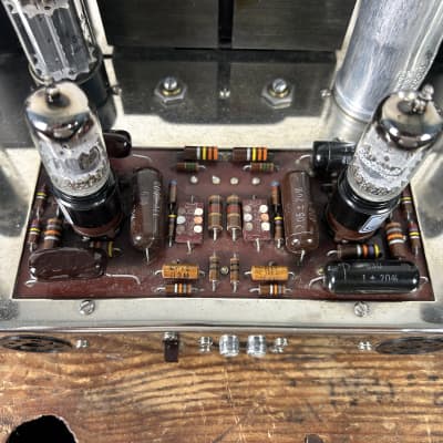 Dynakit ST-70 Stereo Power Amplifier 1963 - Chrome / Charcoal Brown  w/ Original Box image 11