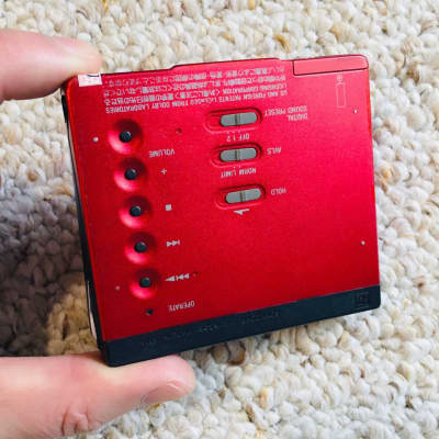 Sony MZ-E75 Walkman MiniDisc Player, Super Rare Red ! Excellent Working ! imagen 3