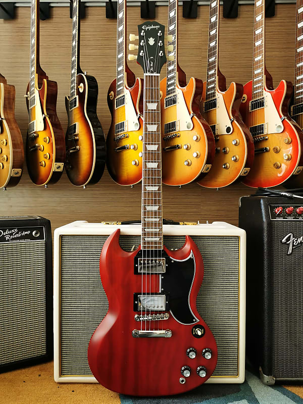 Epiphone 1961 Les Paul SG Standard 2023 - Aged Sixties Cherry image 1
