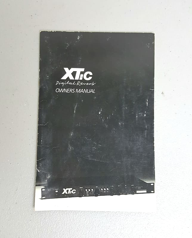 Alesis XT:C XTc Vintage Digital Reverb - Original Owner's Manual image 1