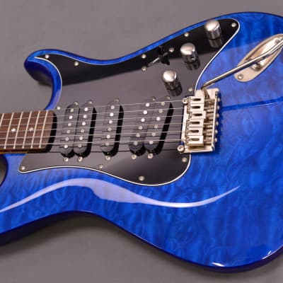 Dean Zelinsky Tagliare Z-Glide Custom Quilt Transparent Blue Maple Flame ~PRISTINE~ Electric Guitar image 4
