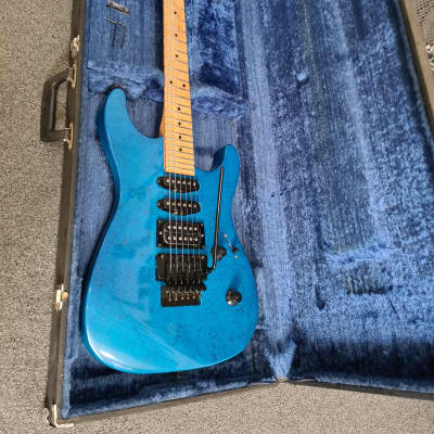 Fender HM Strat Bluestone 1991 Blue image 4