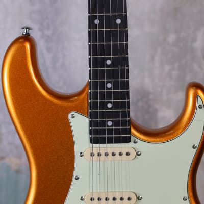 Mint Tagima TG-500 Electric Guitar - Metallic / Gold Yellow Finish image 4