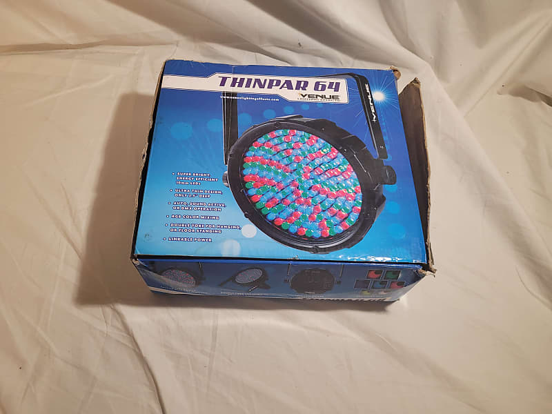 Used Venue ThinPar 64 Low Profile DMX Par Light Reverb