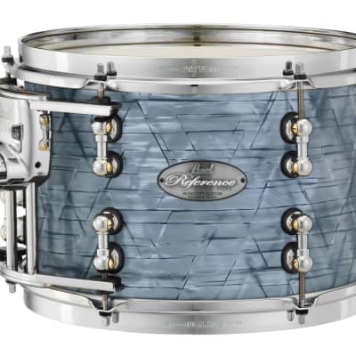 Pearl Music City Custom Reference Pure 18x14 Bass Drum W/ Mount MOLTEN SILVER PE image 1
