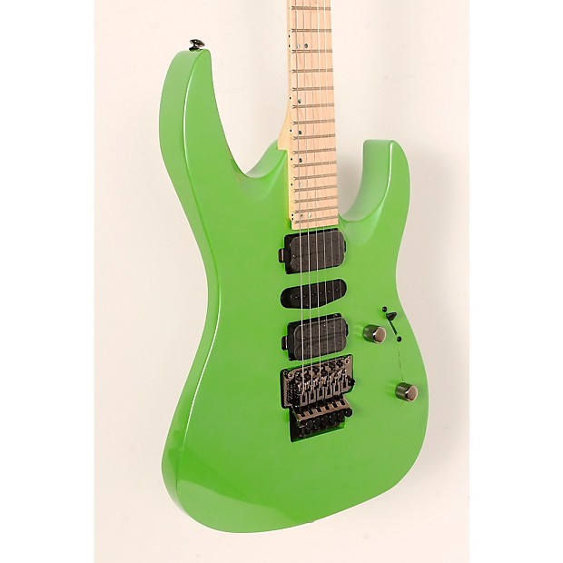 Mitchell HD400 Hard Rock Double Cutaway Electric Guitar Regular Green Lemon
