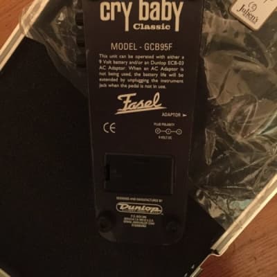 Dunlop Prototype Cry Baby Rare Black - Owned by Slash image 5