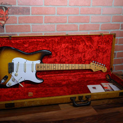 Fender Pre-CBS Stratocaster 2-Color Sunburst 1957 w/OHSC image 2