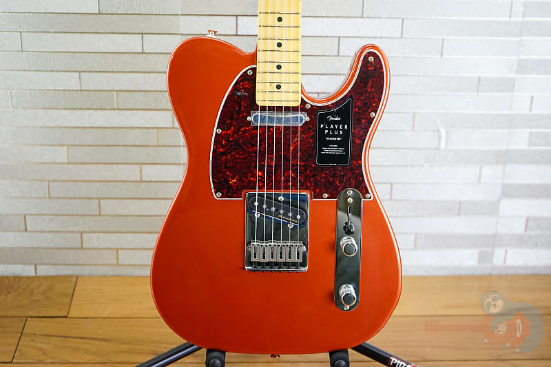 Fender Player Plus Telecaster with Maple Fretboard Aged Candy Apple Red image 1