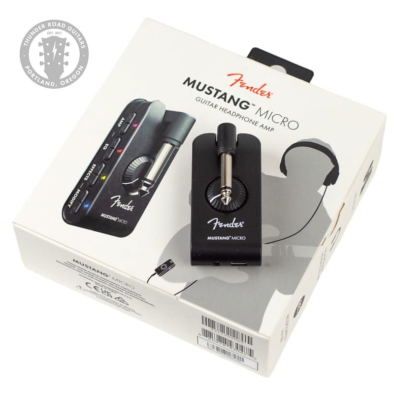 New Fender Mustang Micro Guitar Headphone Amp Reverb