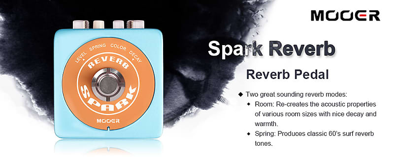 MOORE　SPARK REVERB Mooer Spark Reverb Pedal True Bypass NEW IN BOX Free