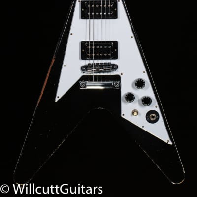 Gibson Custom Shop Kirk Hammett 1979 Flying V Ebony Murphy Lab Replica Aged Chrome Ebony (021) image 3