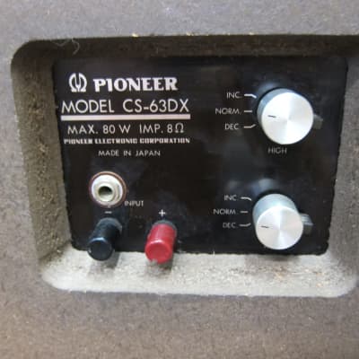 Pr Pioneer CS-63DX Vintage Speakers 4 Way, 6 Drivers, 15" Woofer, Horn Tweeter, Walnut Veneer, Ex So imagen 4