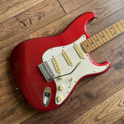 1990 Fender ST-72 Stratocaster 1972 Reissue Electric Guitar Candy Apple Red MIJ Fujigen image 1