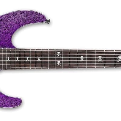 ESP LTD KH-602 Signature Series Kirk Hammett Electric Guitar with Case, Purple Sparkle for sale