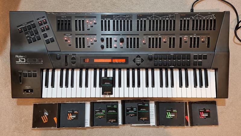 Roland JD-800 + Strings, Brass, Piano, Guitar WAVEFORM and