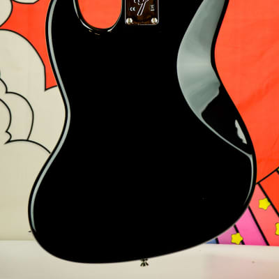 Fender U.S. Geddy Lee Jazz Bass, Maple Fingerboard, Black, USA image 7