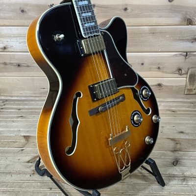 Epiphone 2015 Joe Pass Emperor II Pro Electric Guitar USED - Vintage Sunburst image 1