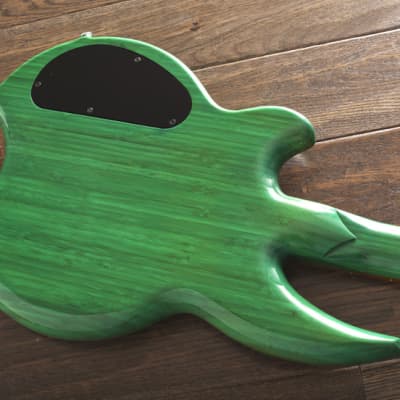 Licea Guitars Mr. Green Machine Bamboo Bass Guitar w/ Gig Bag image 6