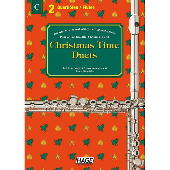 HAGE Christmas Time Duets für 2 Querflöten EH 1091, 37 bekannte Weihnachtslieder image 1