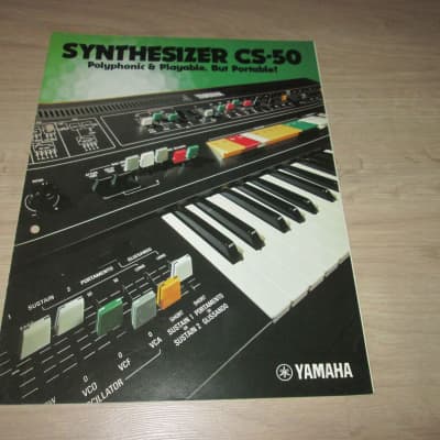 Yamaha CS-50 Brochure – 1975 - Original Vintage Synthesizer Catalog image 1
