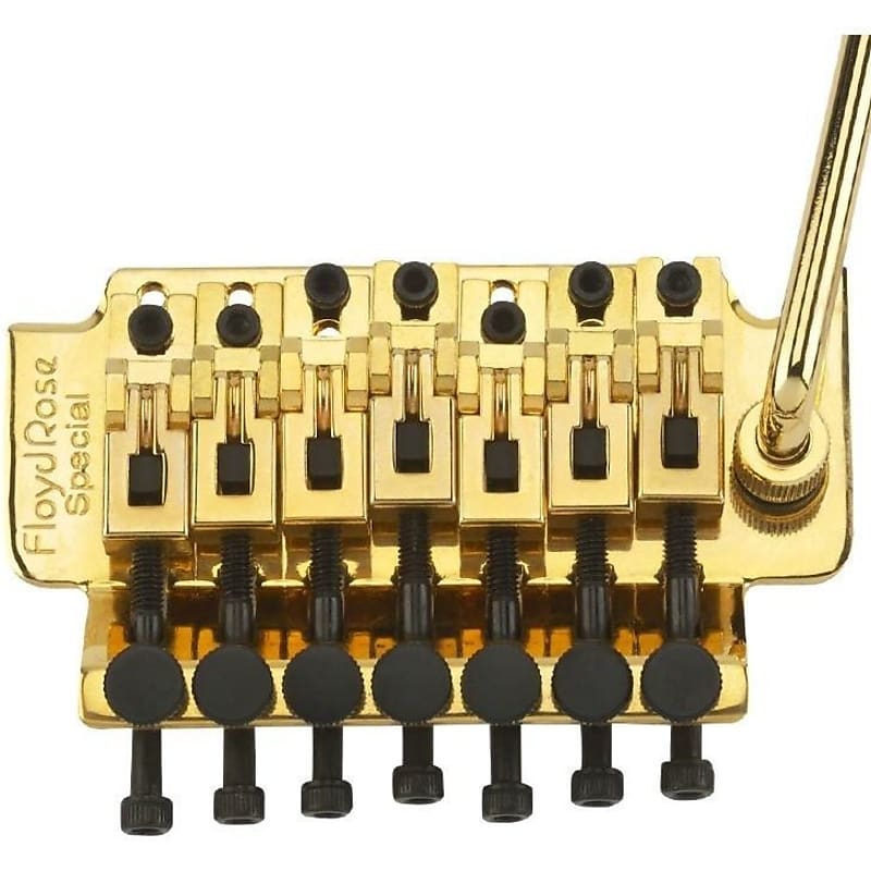 Floyd Rose FRTSSS3000 Special 7-String Tremolo System w/ Locking Nut, Gold image 1