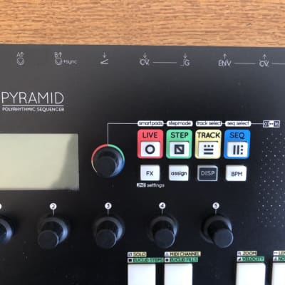 Squarp Pyramid Mk1 with Accelerometer - 64 track MIDI and CV super sequencer image 12
