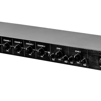 ART MX622BT Rack 6-Channel Stereo Mixer with Bluetooth, EQ, and