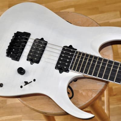 Ibanez RGAIX6FM-WFF Iron Label RGAIX6FM White Frost Flat - New & Free World  Shipping! | Reverb