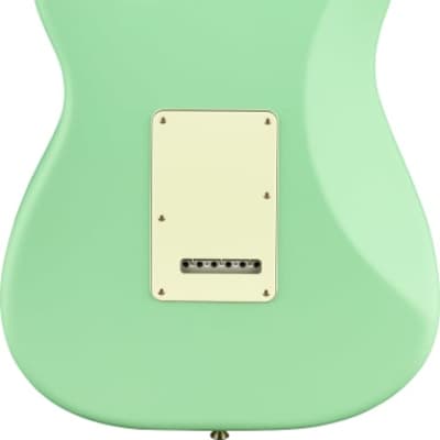 Fender American Performer Stratocaster HSS Electric Guitar Maple FB, Satin Surf Green image 2