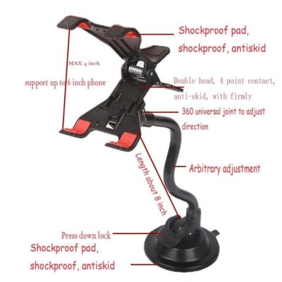 Smart Phone Smartphone Holder Mount Clip Suction Cup for Acoustic Electric Classical Guitar image 7