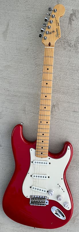Squier Stratocaster by Fender Japan E Series 80's MIJ Electric Guitar Dakota Red image 1