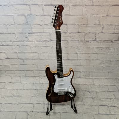 Cozart Semi Hollow Strat Style Electric Guitar image 2