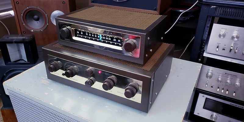 Beautiful Eico HF-81 EL84 Integrated Stereo Tube Amplifier w/ HFT-90 Tuner - See Demo Video image 1