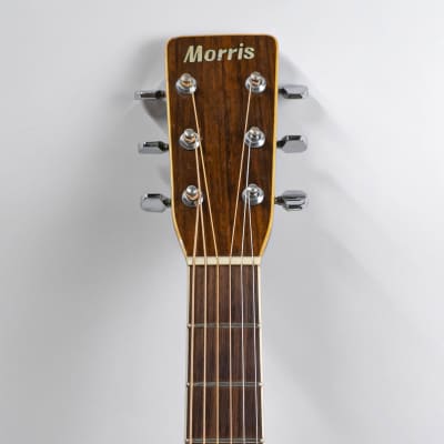 Morris W-23 Dreadnought Acoustic Guitar MIJ with Gigbag - Natural - Vintage image 4