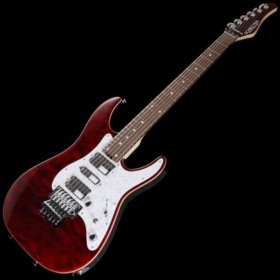 SCHECTER SD-2-24-AL (See-Thru Red/Rosewood) -Made in Japan- | Reverb