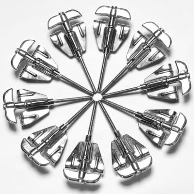 (10) Rogers Bass Drum Tension (Tuning) Rods and Claws  / 1960s-70s image 14