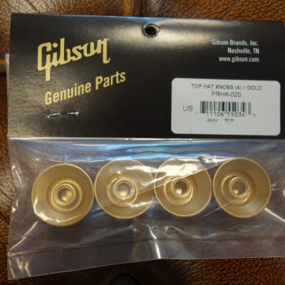 Gibson PRHK-020 Top Hat Knobs (Gold) (4 pcs.) image 2