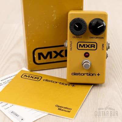 MXR Distortion Plus + Overdrive Vintage 1981 LED Block Logo