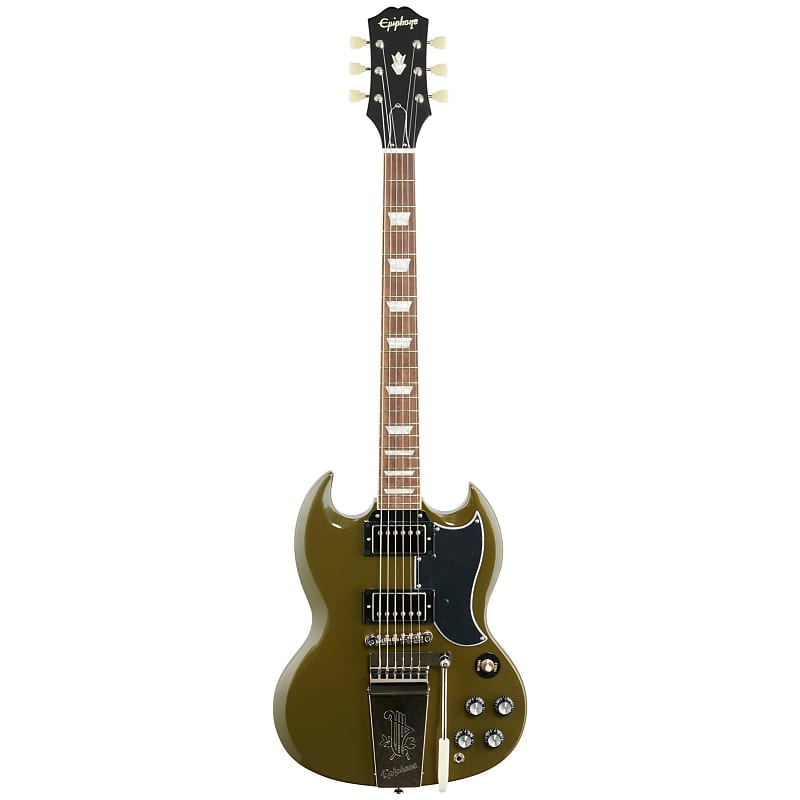 Epiphone Exclusive SG Standard '61 Maestro Vibrola, Olive Drab 