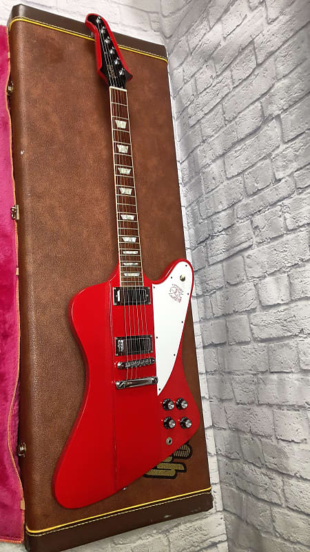 RARE 1990 Gibson Firebird V- Custom Color Cardinal Red w/ OHSC image 1