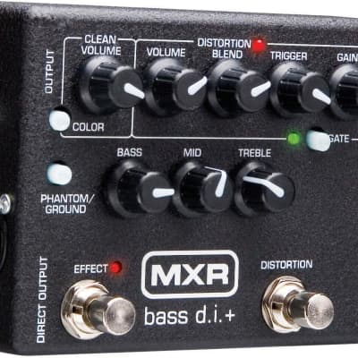 MXR BASS DI M80 Bass DI Bass Distortion Preamp Built in Noise Gate Pedal w-cable image 7