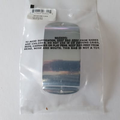 Fender P-bass pickup cover chrome + screws 0010116070 image 4
