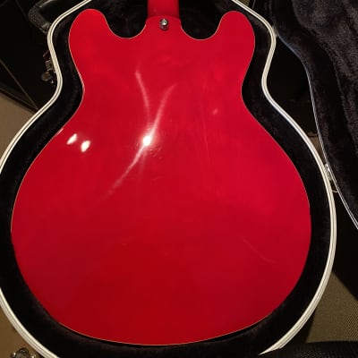 Deltatone 335 You’ll love this one! As-New Inspired by Gibson Cherry Red Semi Hollow Body Fabulous playing. Killer Set Up! image 11