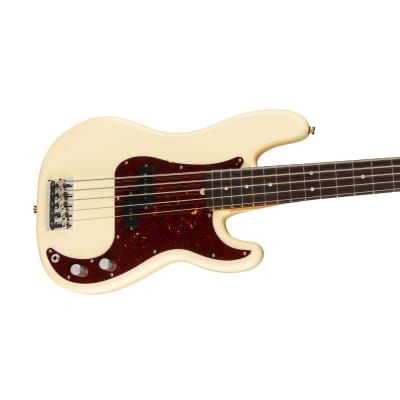 [PREORDER] Fender American Professional II Precision Bass V Electric Guitar, RW FB, Olympic White image 3